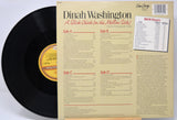 Vinyl record 'Dinah Washington A Slick Chick' with back cover featuring text of all the songs and credits.