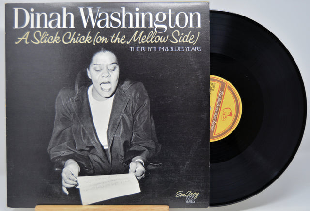 Vinyl record 'Dinah Washington A Slick Chick' with front cover featuring a photo of the artist.