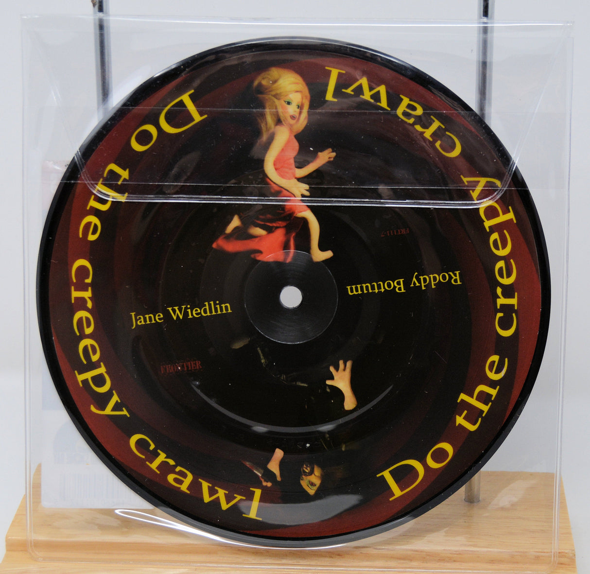 Jane Wiedlin and Roddy Bottum Do the Creepy Crawl picture disc vinyl with animated character art