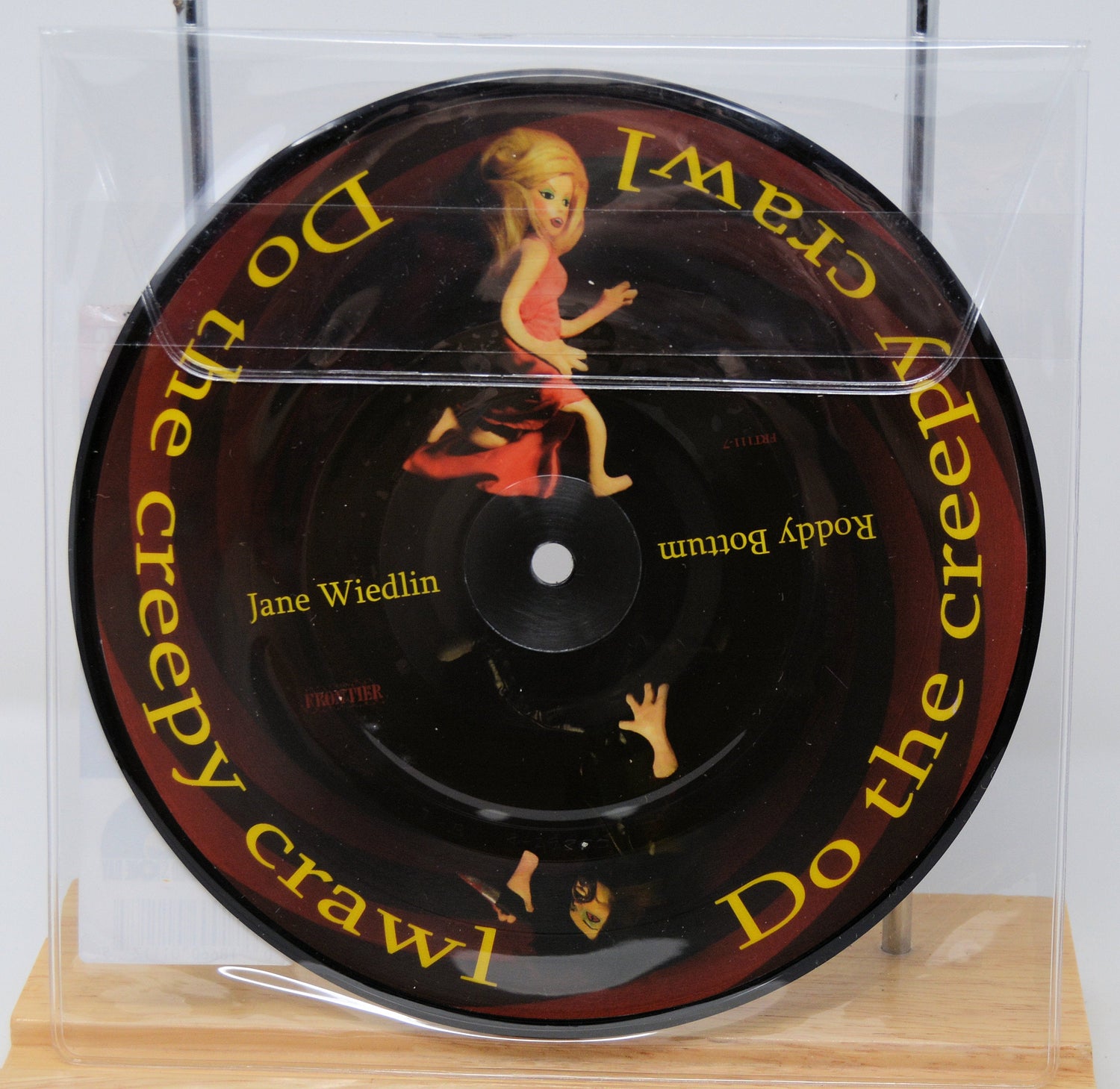 Jane Wiedlin and Roddy Bottum Do the Creepy Crawl picture disc vinyl with animated character art