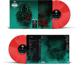 Vinyl record set with red and green design, featuring 'Doctor Who' branding.