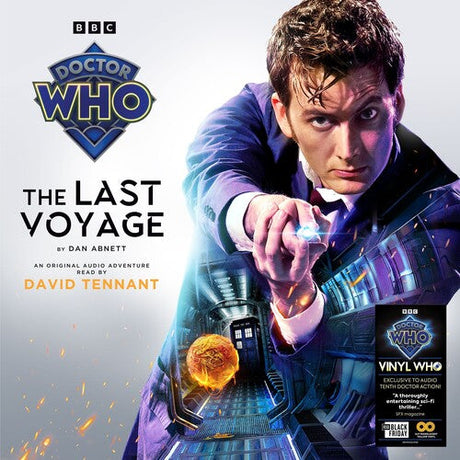 Doctor Who: The Last Voyage audio adventure cover art with David Tennant