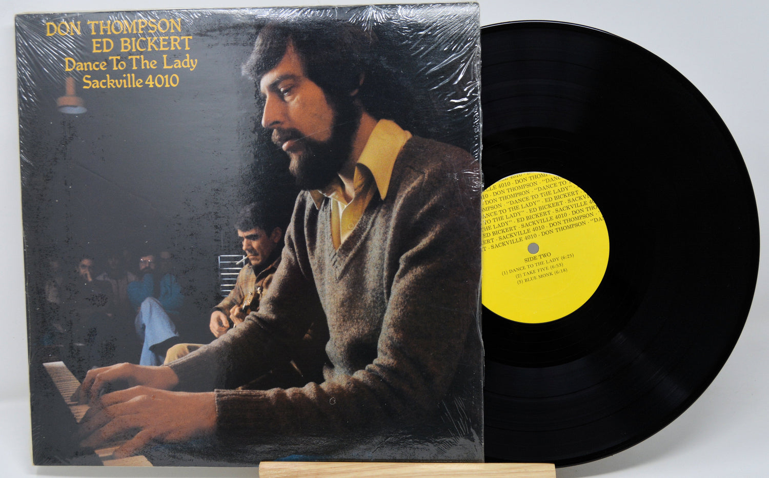 Front cover of 'Dance To The Lady' by Don Thompson & Ed Bickert LP showing the two musicians performing