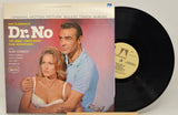Front cover of Dr. No James Bond soundtrack vinyl featuring Sean Connery and Ursula Andress