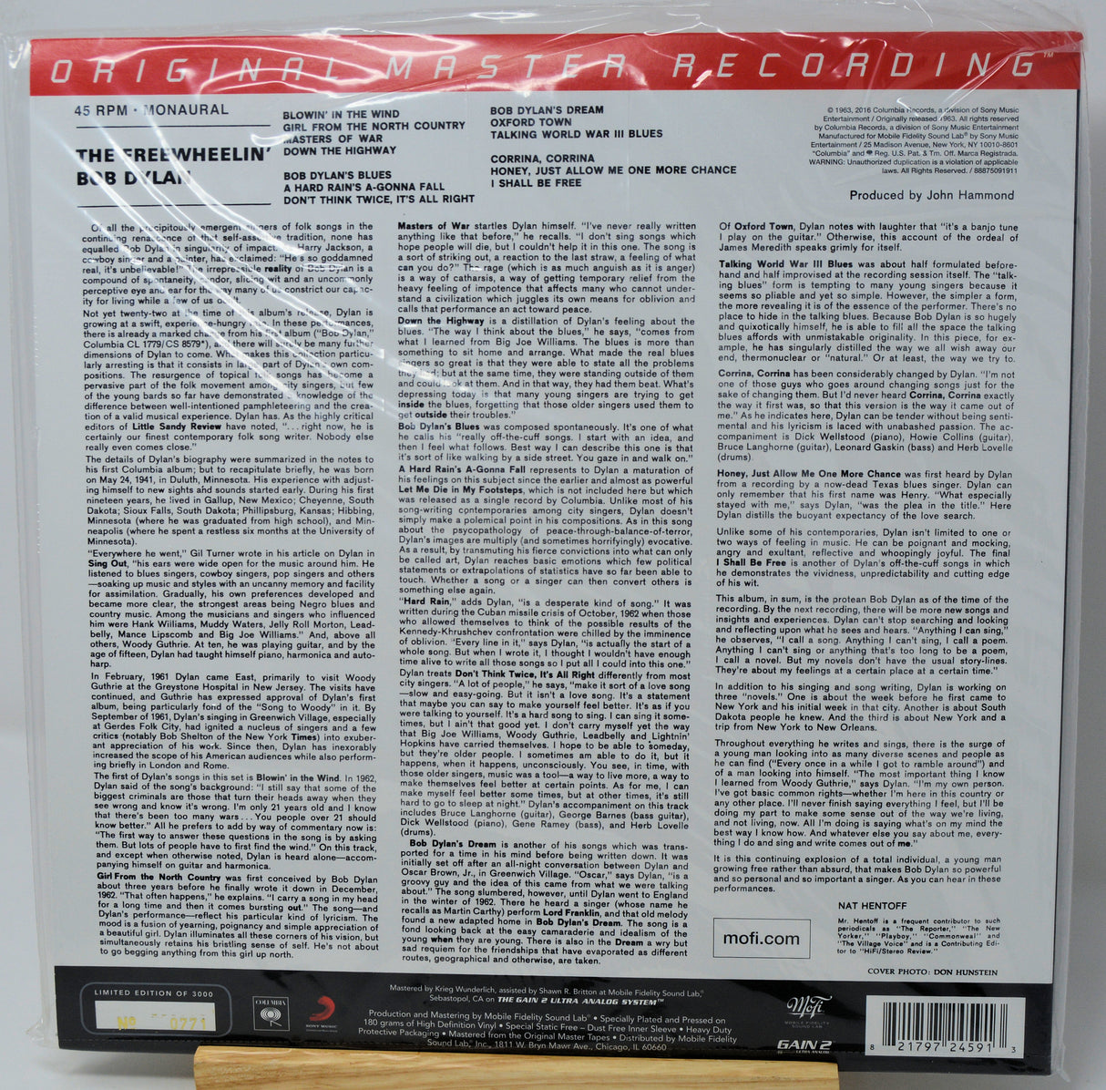 The back cover of a vinyl record sleeve for 'The Rel Wheeler' by B.B.