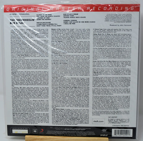 The back cover of a vinyl record sleeve for 'The Rel Wheeler' by B.B.