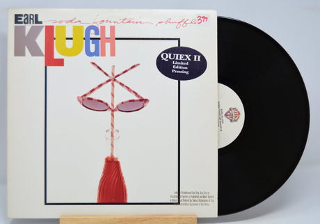 Vinyl record with a colorful cover featuring the name Earl Klugh, Soda Fountain Shuffle and a limited edition label.