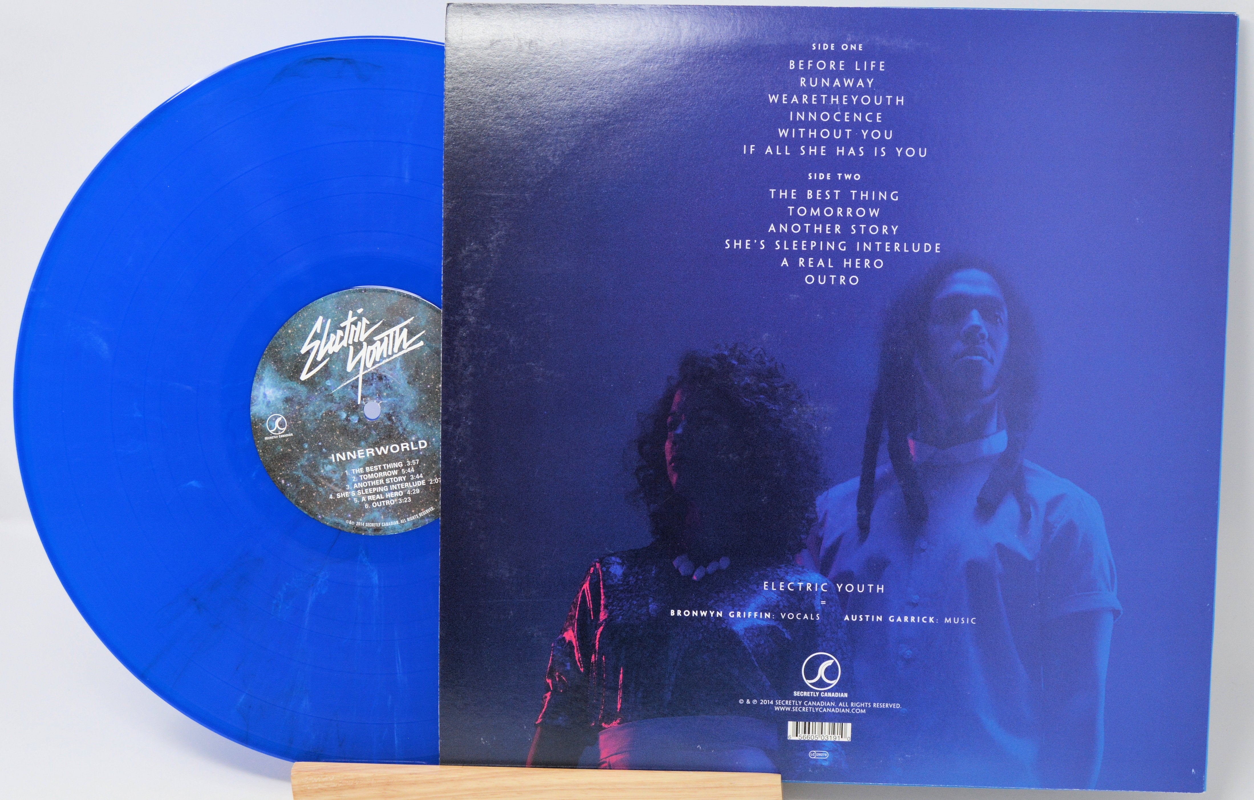 Electric Youth - Innerworld, Vinyl Record Album LP, Blue Marbled