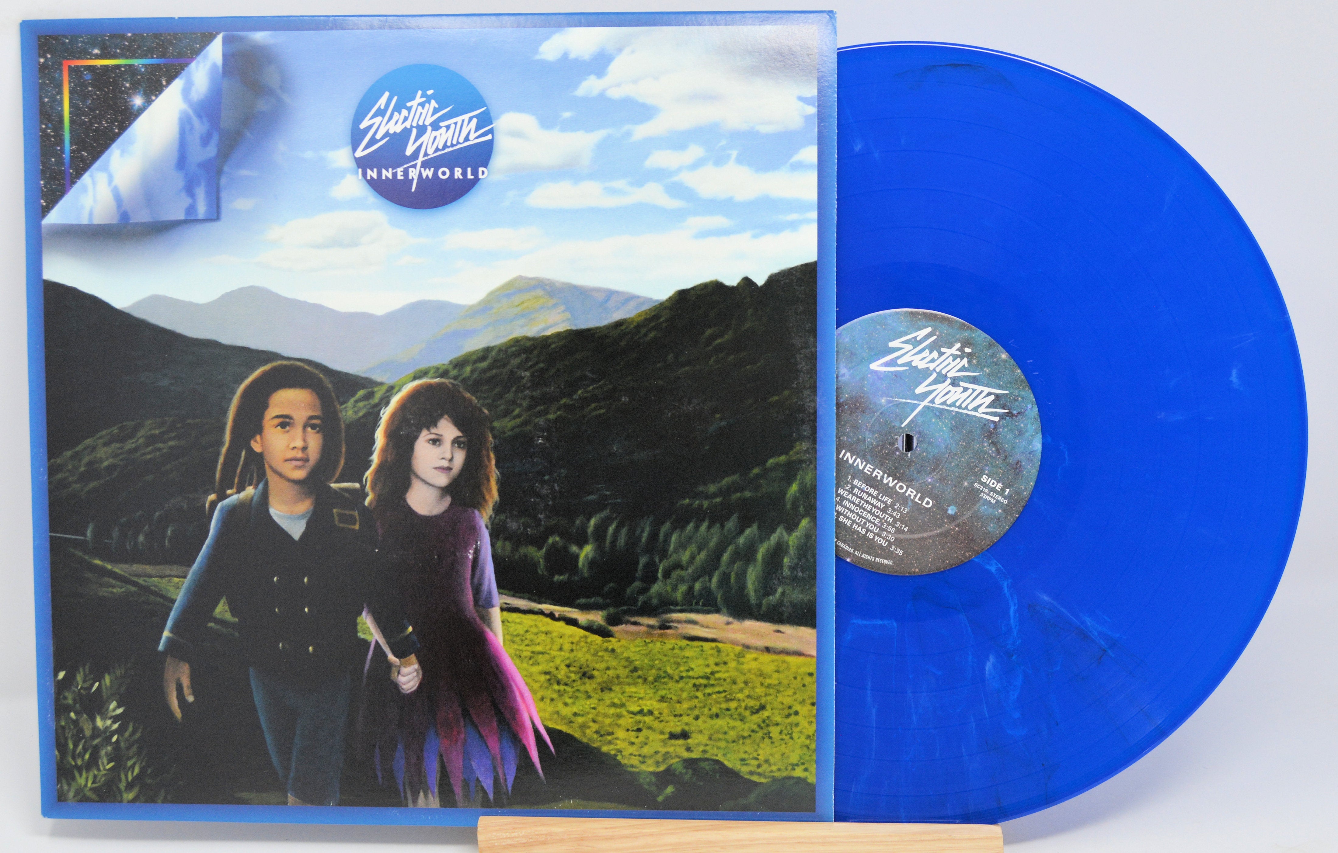 Electric Youth - Innerworld, Vinyl Record Album LP, Blue Marbled