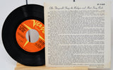 Back cover and vinyl disc of Ella Fitzgerald Sings the Rodgers and Hart Song Book EP featuring liner notes