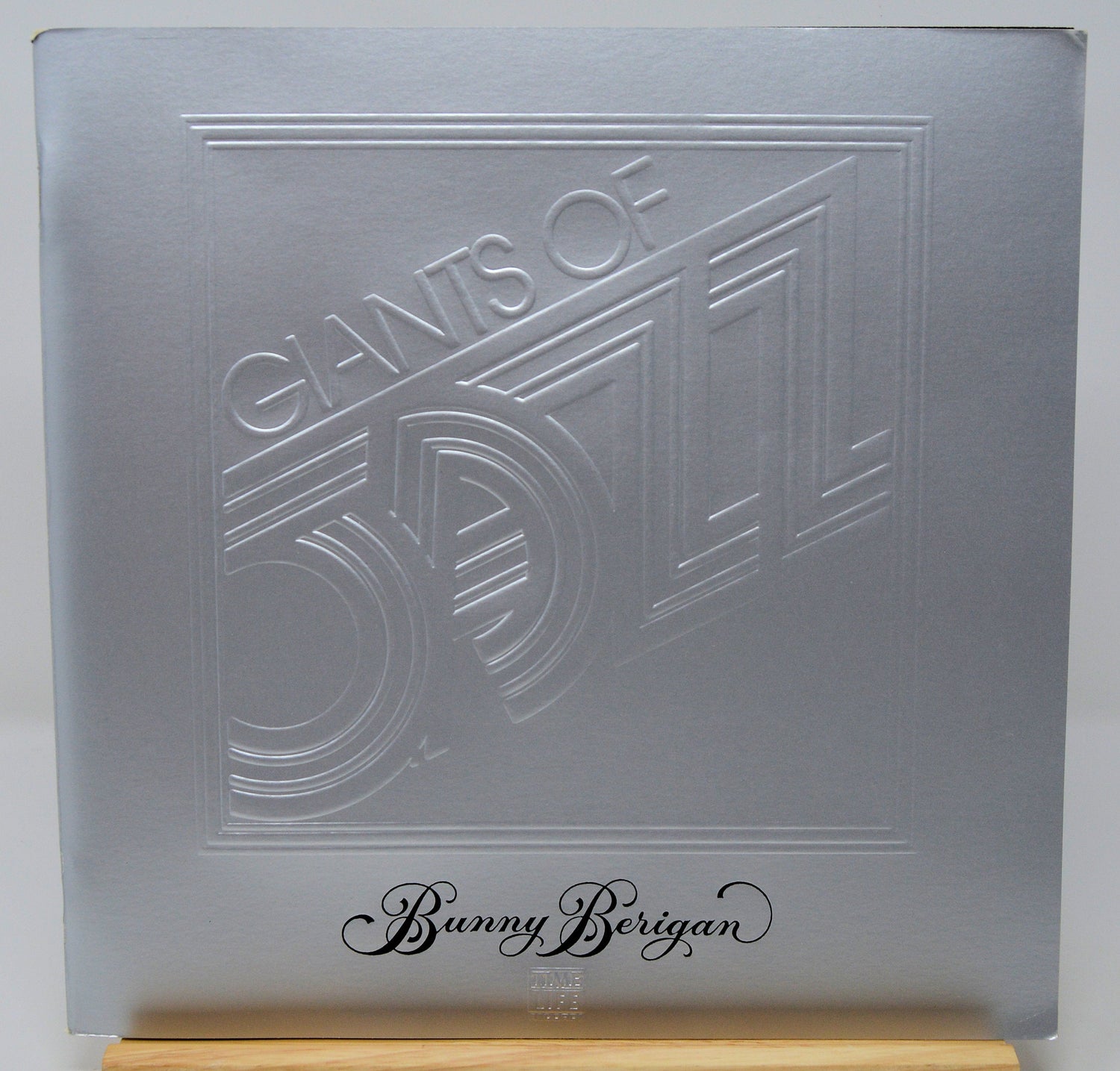 Embossed silver record cover for Giants of Jazz Bunny Berigan Time Life edition