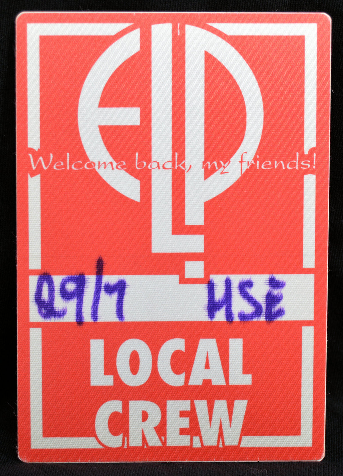 ELP - Welcome Back Backstage Pass