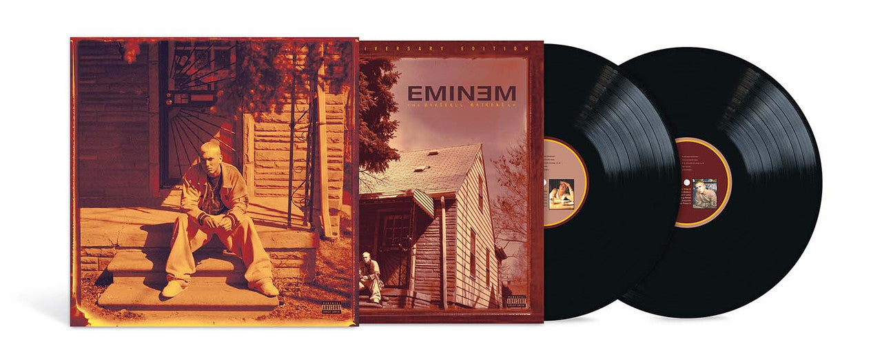 Eminem The Marshall Mathers LP 25th Anniversary Edition vinyl set with open album cover