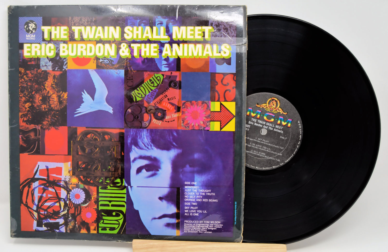 The Twain Shall Meet vinyl by Eric Burdon & The Animals with psychedelic collage cover art
