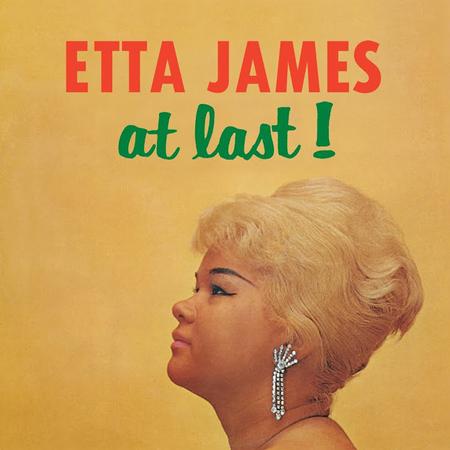 Etta James At Last! album cover featuring Etta’s profile and bold vintage text