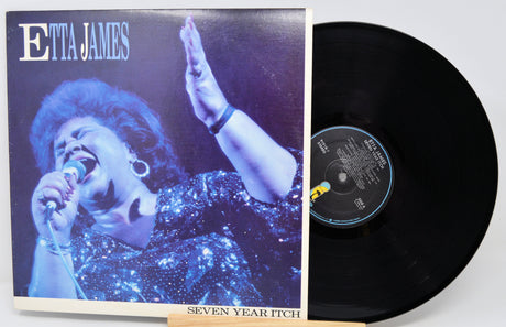 Vinyl record with cover featuring Etta James and 'Seven Year Itch' text.