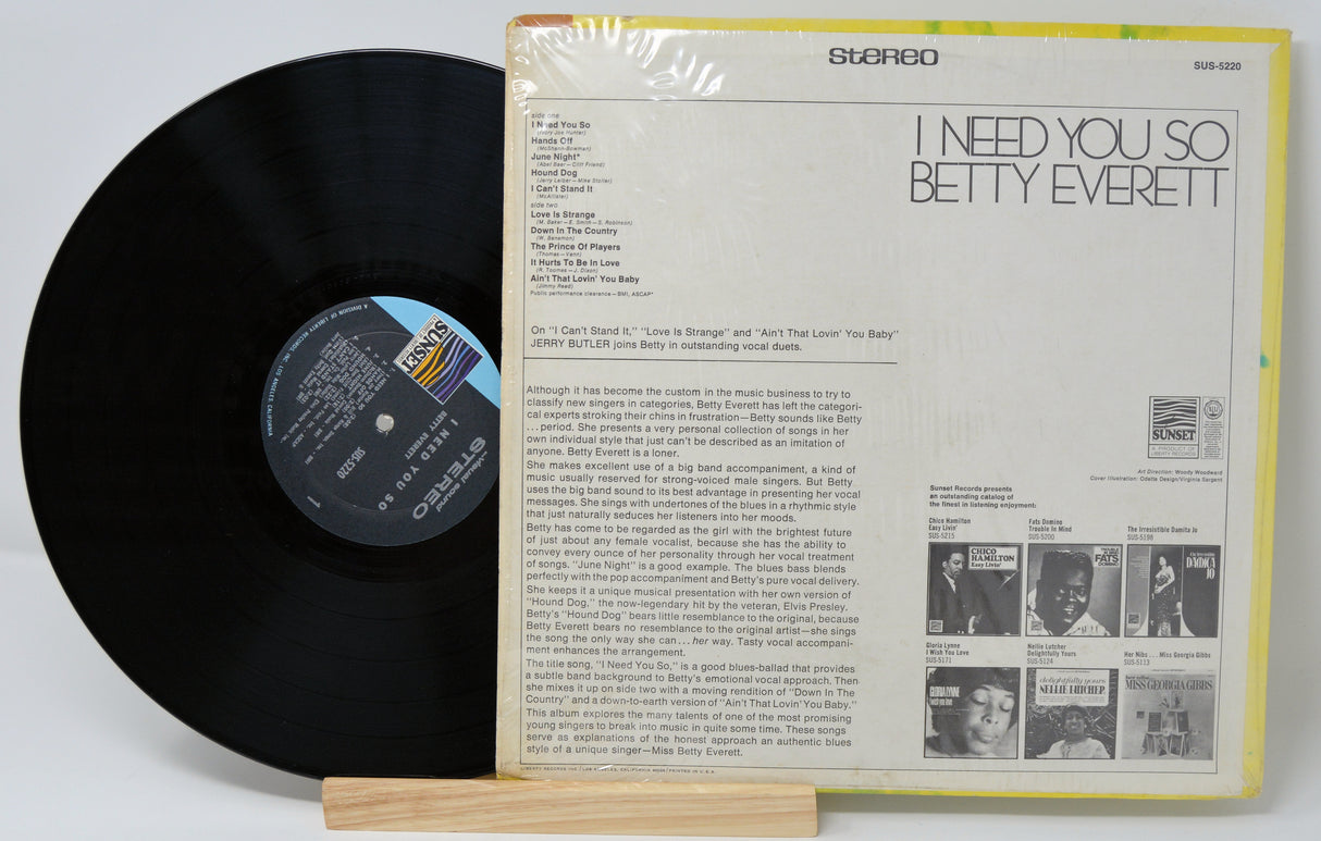 Everett, Betty - I Need You So