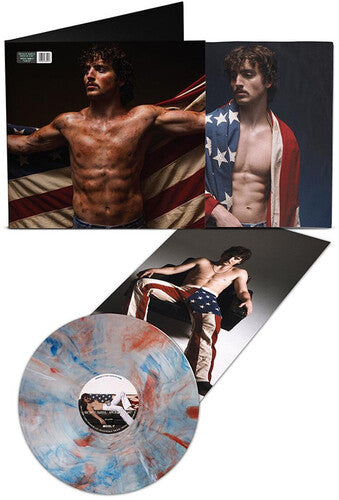 Limited edition colored vinyl album with American flag-themed cover and striking artwork
