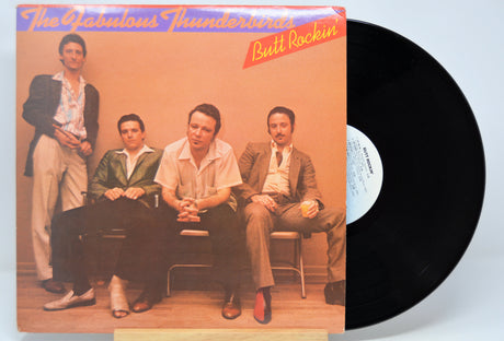 'Fabulous Thunderbirds Butt Rockin' Vinyl record and front cover showing the band.