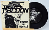 Vinyl record with 'The Faction' cover featuring a skull and text.