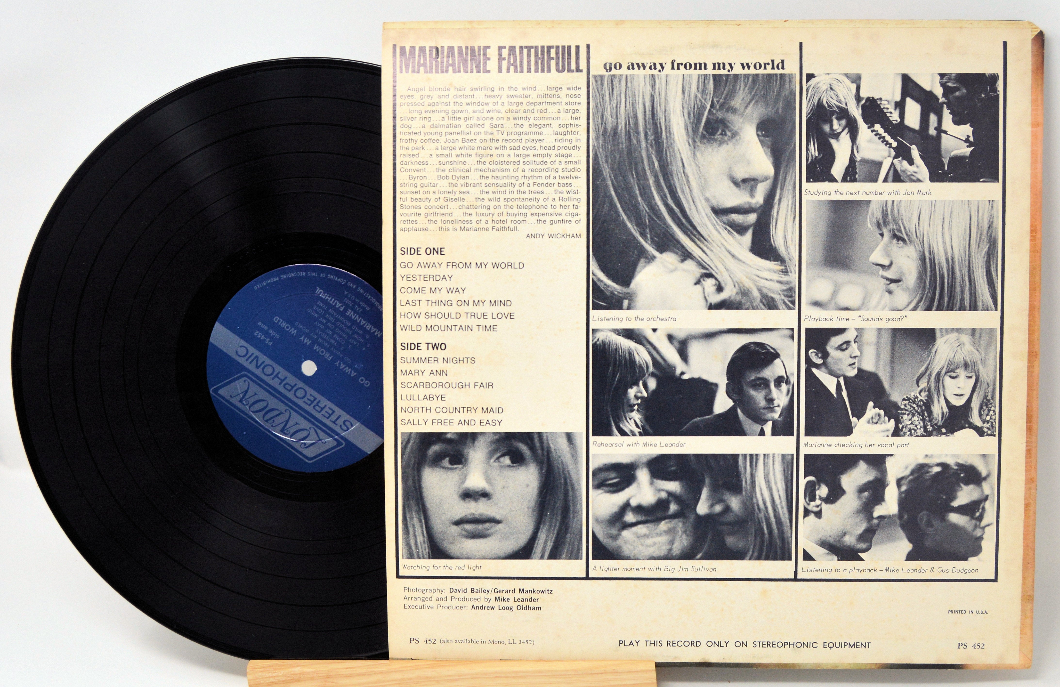 Faithfull, Marianne - Go Away From My World, Vinyl Record Album LP