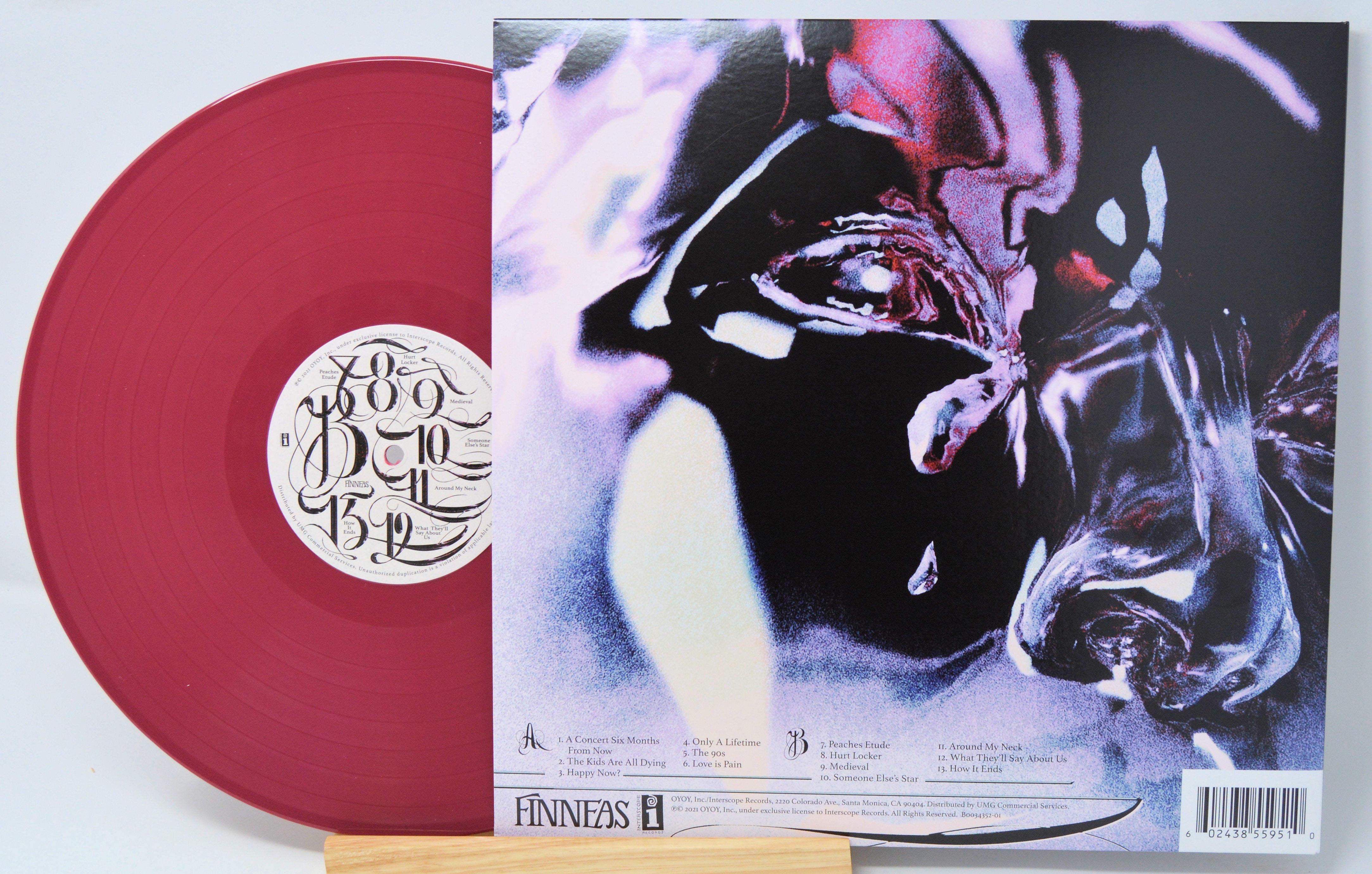 Finneas - Optimist, Vinyl Record Album LP, Dark Red Colored