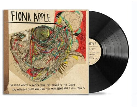 Fiona Apple's 'The Idler Wheel' album vinyl record with abstract, colorful hand-drawn cover art