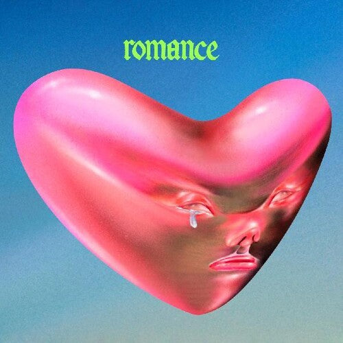 Album cover art for Fontaines D.C. featuring a pink heart shaped abstract art. 
