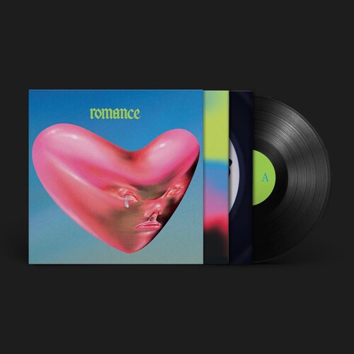 Album cover art for Fontaines D.C. featuring a pink heart shaped abstract art. 