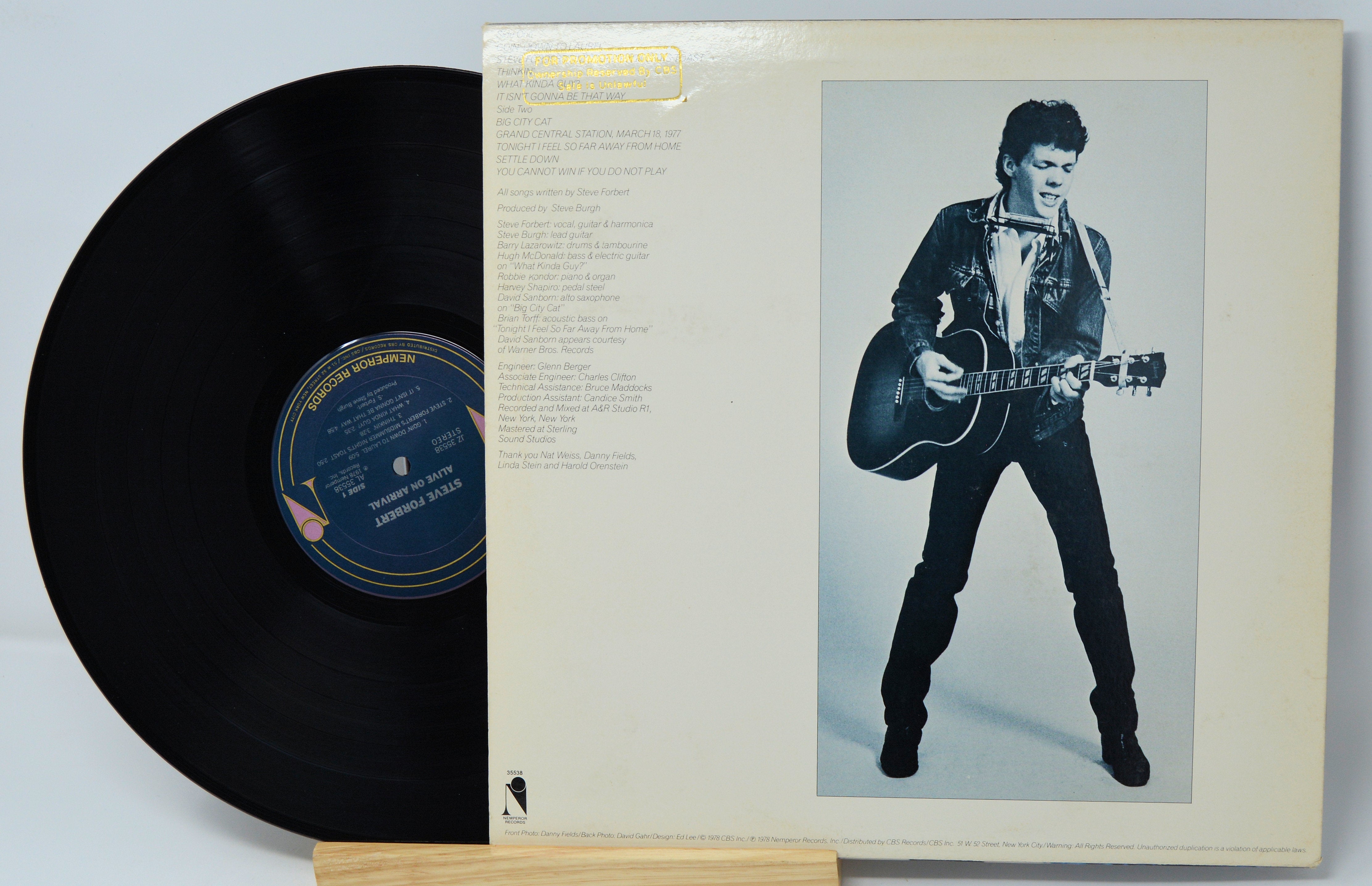Steve Forbert アライブ・オン・アライバル レコード Steve Forbert - Alive On Arrival, Vinyl Record Album LP – Joe's Albums