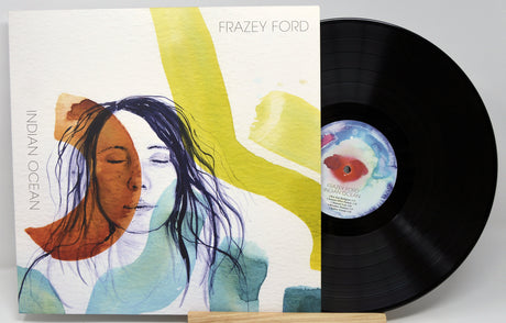 Front cover of Frazey Ford's Indian Ocean vinyl LP showing abstract illustrated portrait