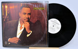 Front cover of Freddie Jackson's 'Make Love Easy' vinyl single showing Freddie Jackson posing thoughtfully