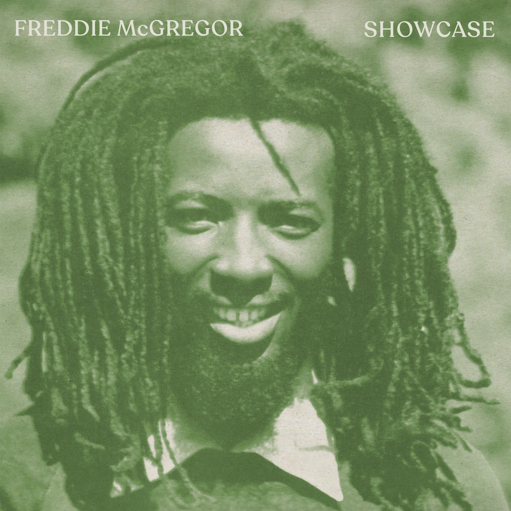 Album cover with a person with dreadlocks and text 'Freddie McGregor Showcase' in green.