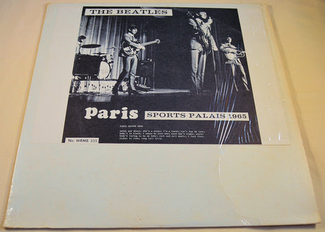 The Beatles Paris Sports Palais 1965 WRMB 335 LP front cover with black and white band photo