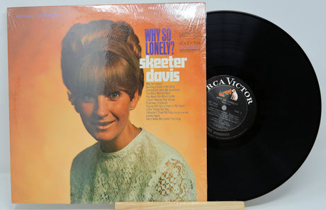 Front cover of Skeeter Davis's 'Why So Lonely?' RCA Victor LP featuring artist portrait and song list