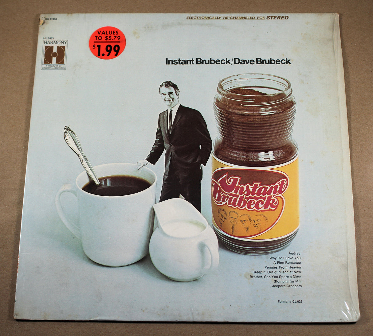 Front cover of Instant Brubeck by Dave Brubeck featuring coffee and a jar illustration