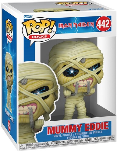 Boxed Funko Pop! Rocks Iron Maiden Mummy Eddie vinyl figure number 442