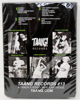 Back cover of Gang Green's 'Another Wasted Night' 8-track by Taang! Records with band members and tracklist