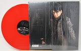 Back cover and red vinyl record of Gary Numan's Intruder limited edition double LP