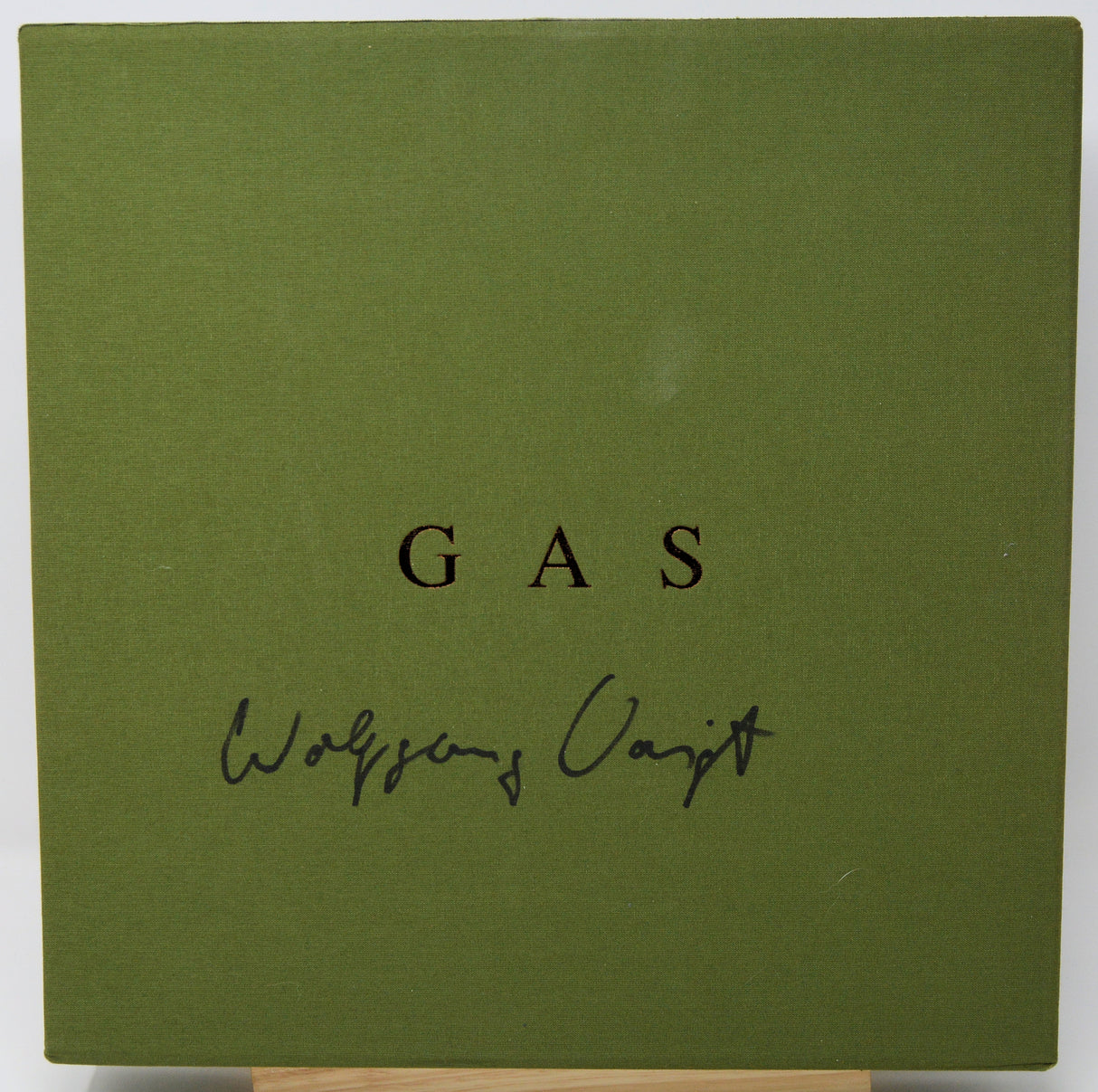 Green book cover with 'GAS' and 'Wolfgang Volz' text