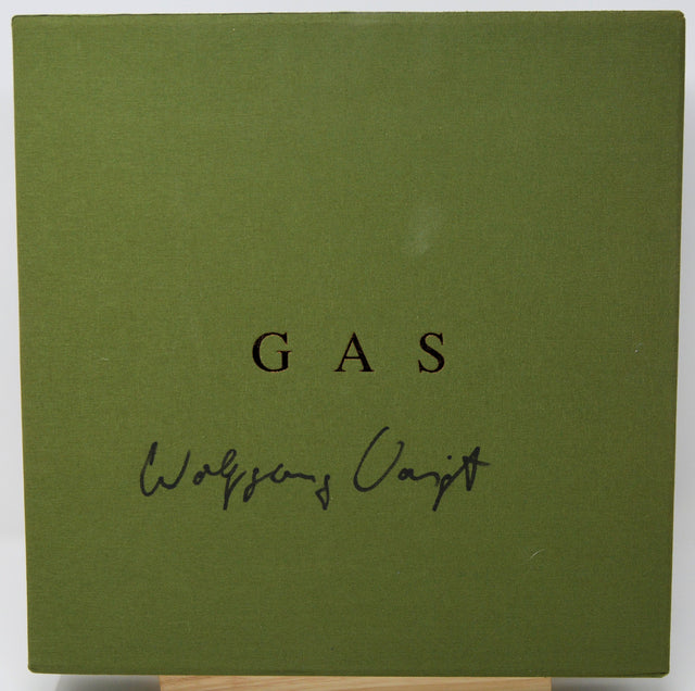 Green book cover with 'GAS' and 'Wolfgang Volz' text