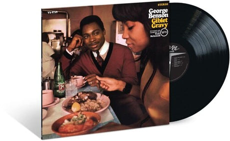 George Benson and Gibet Gravy vinyl record album cover with a black LP partially visible behind it, shown on a clean white background.