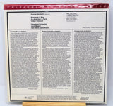 Back cover of a vinyl record with text and branding