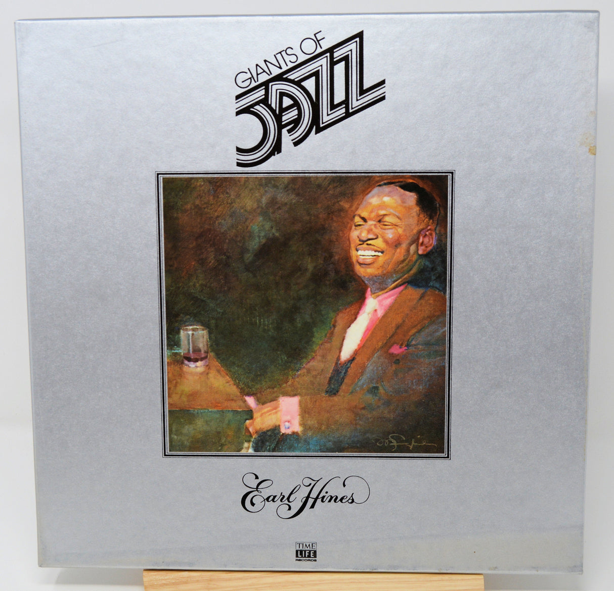 Giants of Jazz Earl Hines album cover featuring a portrait of Earl Hines