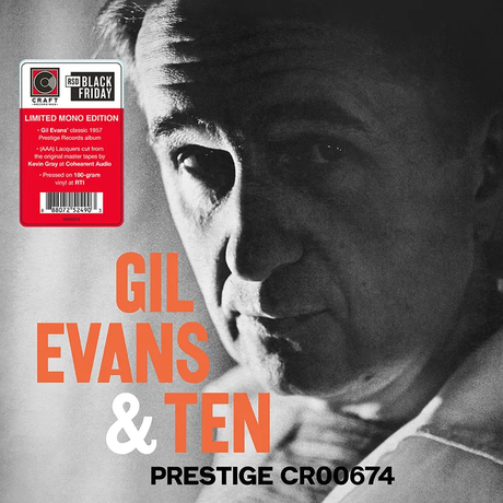 Album cover featuring a close-up of a person with text indicating 'Gil Evans & Ten' and a limited edition label.