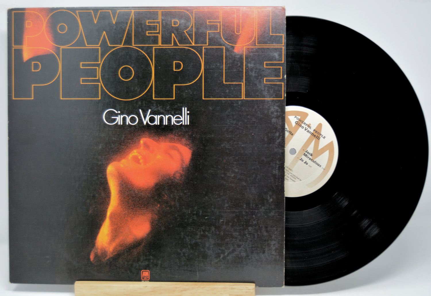 Vinyl record with cover titled 'Powerful People' by Gino Vannelli