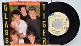 Front cover of Glass Tiger's Don't Forget Me (When I'm Gone) vinyl single with band members