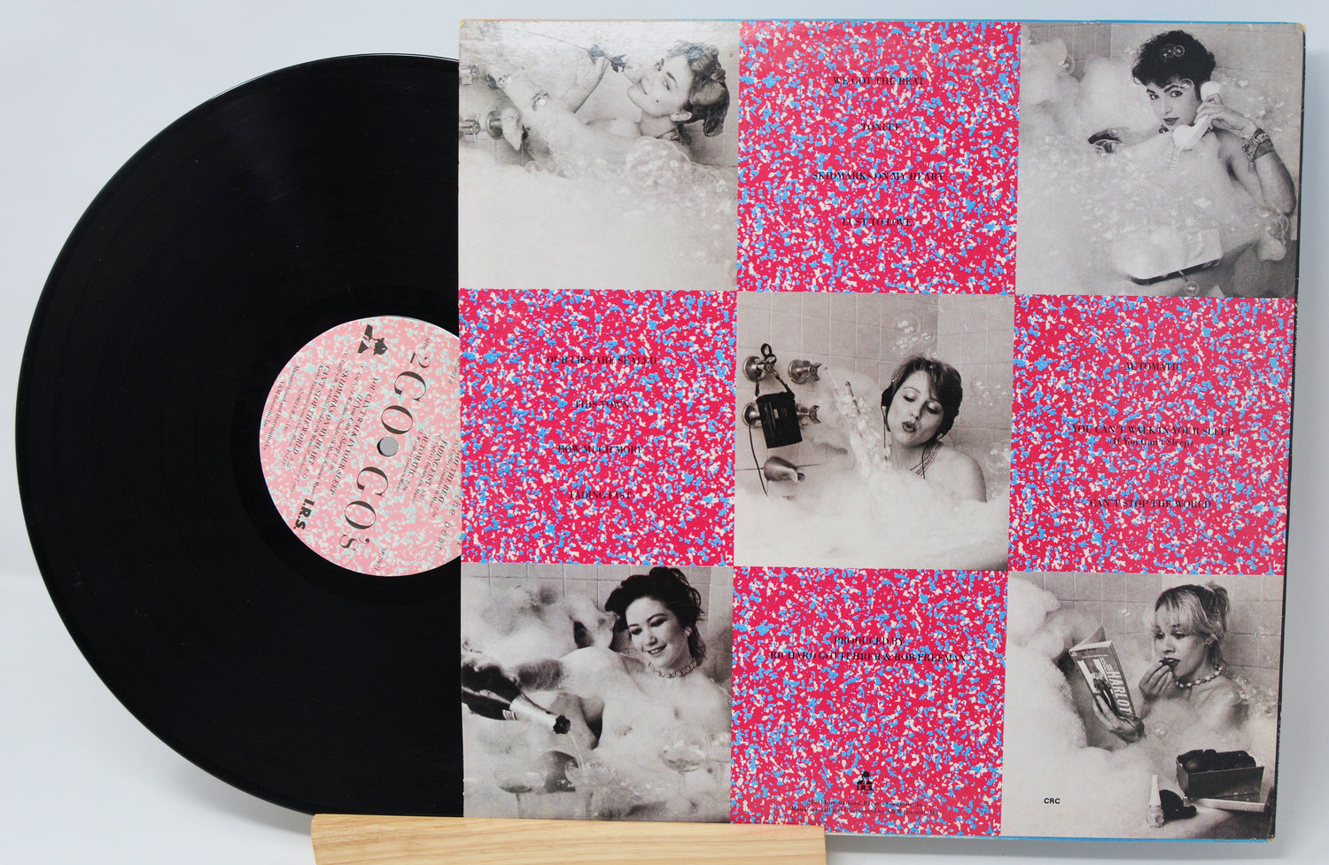 Vinyl record with a collage of black and white images on its cover