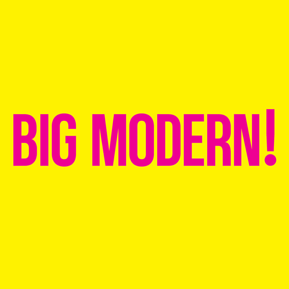 Vinyl record cover for the new 'Goose' album with pink text 'BIG MODERN!' on a yellow background