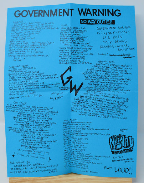 Government Warning - No Way Out